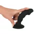 Black Velvets - anal vibrator med penisform - genopladelig - sort
