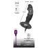 Black Velvets - anal vibrator med penisform - genopladelig - sort