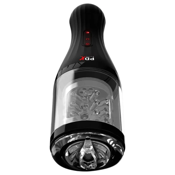 PDX Elite - masturbator - realistisk vagina - gennemsigtig/sort