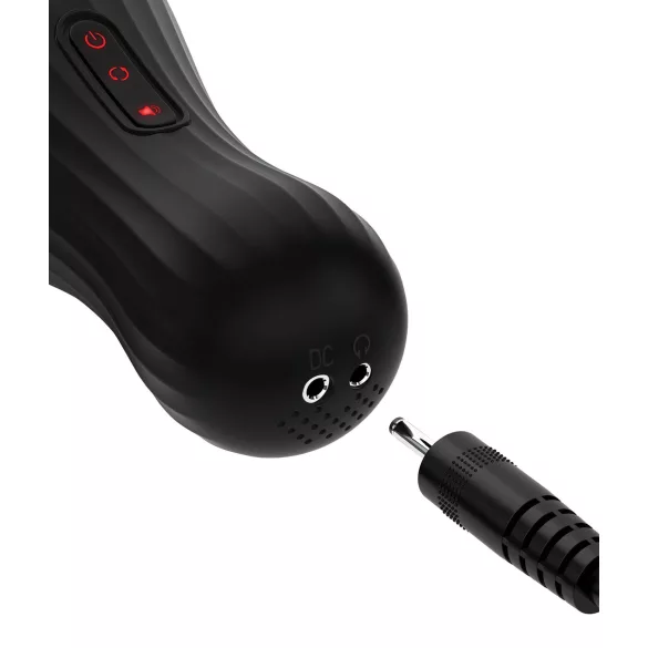 PDX Elite - masturbator - realistisk vagina - gennemsigtig/sort