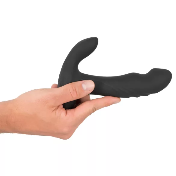 Rebel - prostata vibrator med roterende kugler - sort