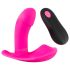 SMILE Panty - genopladelig trådløs strap-on vibrator (pink)
