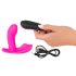 SMILE Trusse - genopladelig, trådløs vibrator til fastgørelse (pink)