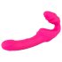 Double2Teaser - strap-on vibrator uden seler (pink)