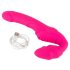 Double2Teaser - strap-on vibrator uden seler (pink)