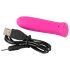 SMILE Power Bullet - genopladelig, ekstra stærk mini-vibrator (lyserød)