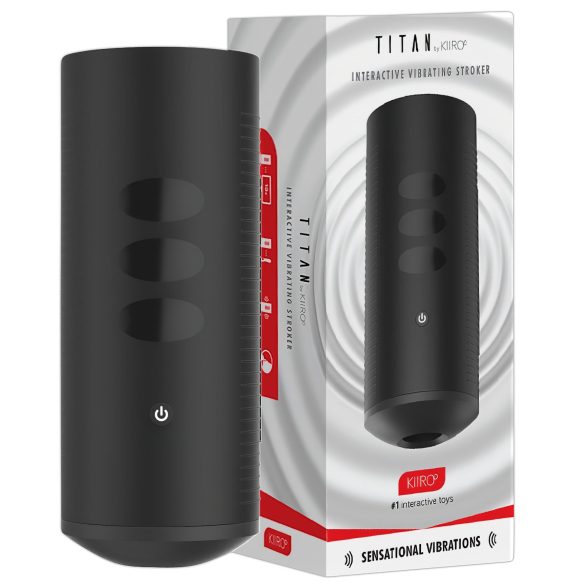 Kiiroo Titan Oplevelse - genopladelig interaktiv masturbator (sort)