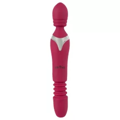   Javida Thrusting - 3i1 vibrator massager - multifunktion - rød