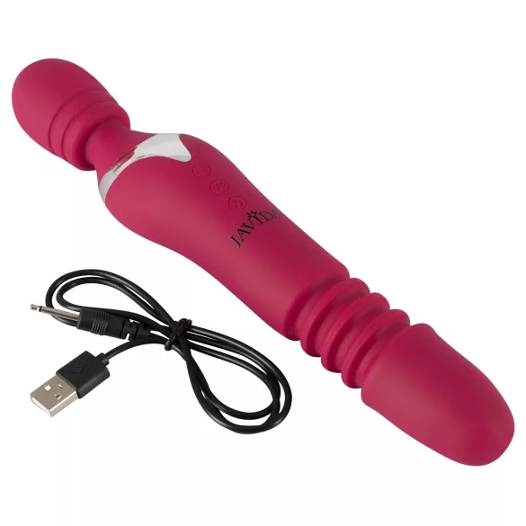 Javida Thrusting - 3i1 massagevibrator (rød)