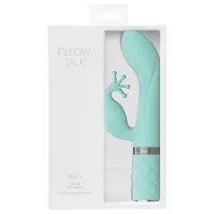  Pillow Talk Kinky - genopladelig G-punktsvibrator med 2 motorer (turkis)