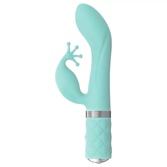 Pillow Talk Kinky - genopladelig G-punktsvibrator med 2 motorer (turkis)