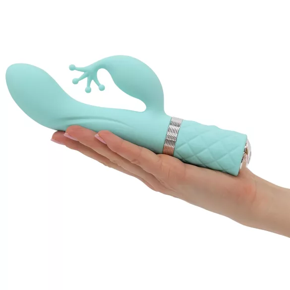 Pillow Talk Kinky - genopladelig G-punktsvibrator med 2 motorer (turkis)