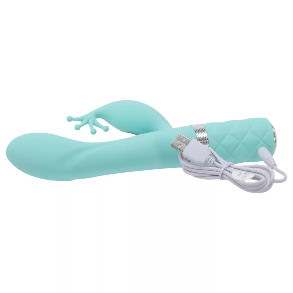 Pillow Talk Kinky - genopladelig G-punktsvibrator med 2 motorer (turkis)
