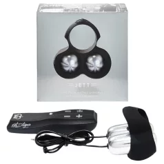 HOT Octopuss JETT - penishoved vibrator med 2 motorer - sort