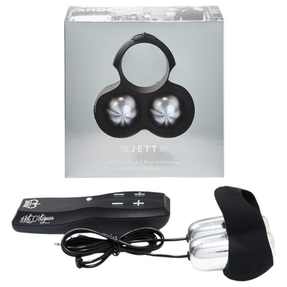 HOT Octopuss JETT - 2-motors glansvibrator (sort)