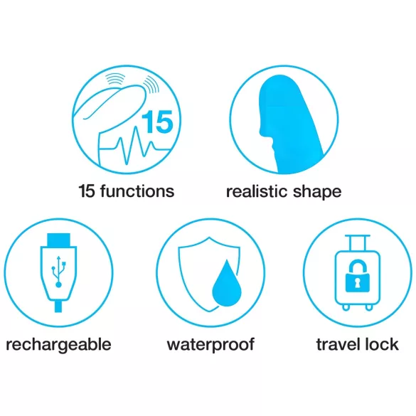 Happyrabbit - slank rabbit vibrator med klitorisarm - genopladelig