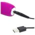 Happyrabbit Realistisk Slank - Genopladelig Klitorisvibrator (lilla)