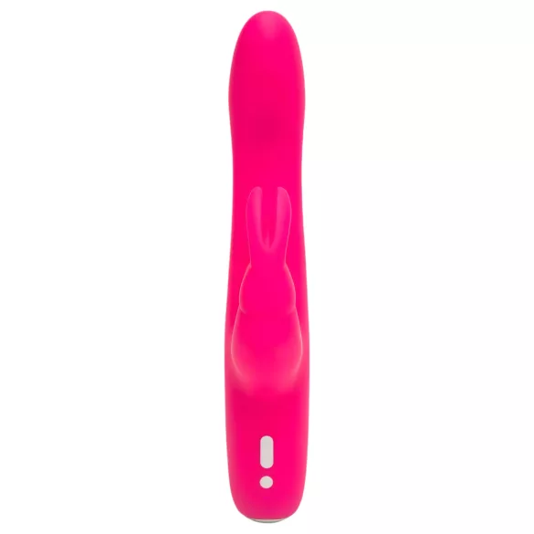Happyrabbit - rabbitvibrator med buet skaft og klitorisarm - vandtæt - pink