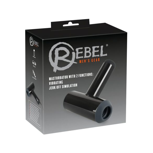 Rebel - Genopladelig, vibrerende onaniprodukt - sort
