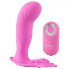   SMILE - g-punkts trussevibrator - genopladelig fjernbetjening - pink