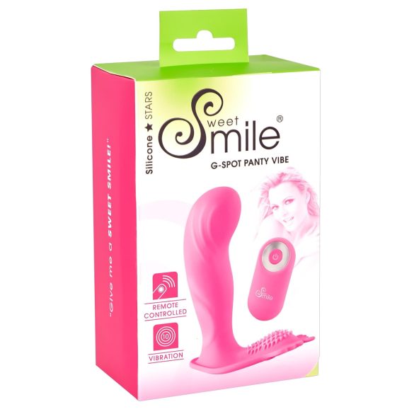 SMILE G-Spot Trusse - genopladelig, trådløs vibrator til påsætning (pink)