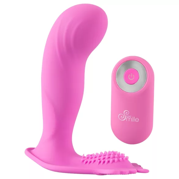 SMILE - g-punkts trussevibrator - genopladelig fjernbetjening - pink