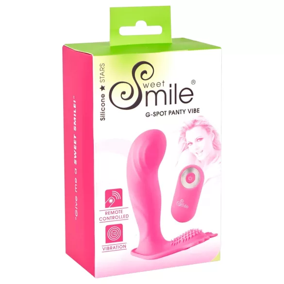 SMILE - g-punkts trussevibrator - genopladelig fjernbetjening - pink
