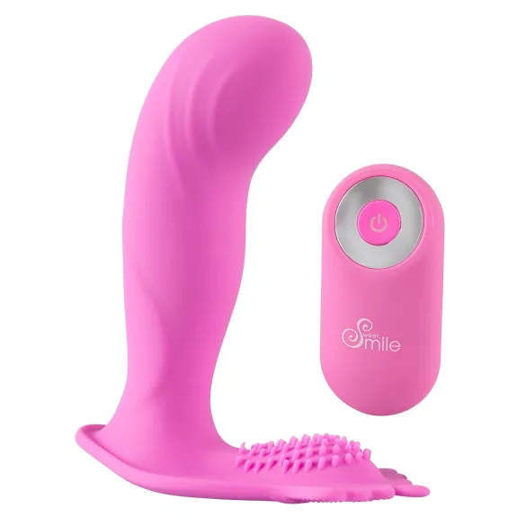 SMILE - g-punkts trussevibrator - genopladelig fjernbetjening - pink