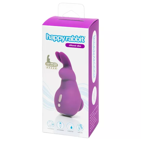 Happyrabbit - klitorisvibrator med kaninører - lilla