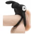 Happyrabbit - penisring med vibrator og kuglerem - vandtæt, genopladelig, sort