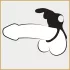Happyrabbit - penisring med vibrator og kuglerem - vandtæt, genopladelig, sort