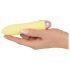 Cuties Mini Gul - genopladelig, silikone dildo (gul)