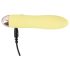 Cuties Mini Gul - genopladelig, silikone dildo (gul)