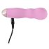 Cuties Mini Rose - bølget genopladelig vibrator (pink)