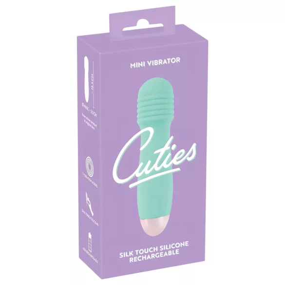 Cuties - mini wand vibrator - genopladelig massager - grøn