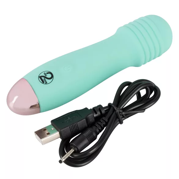 Cuties - mini wand vibrator - genopladelig massager - grøn