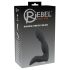 Rebel - genopladelig prostata vibrator med penisform (sort)