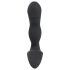 Rebel - genopladelig prostata vibrator med penisform (sort)