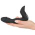 Rebel - genopladelig prostata vibrator med penisform (sort)