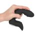 Rebel - genopladelig prostata vibrator med penisform (sort)