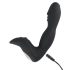 Rebel - genopladelig prostata vibrator med penisform (sort)