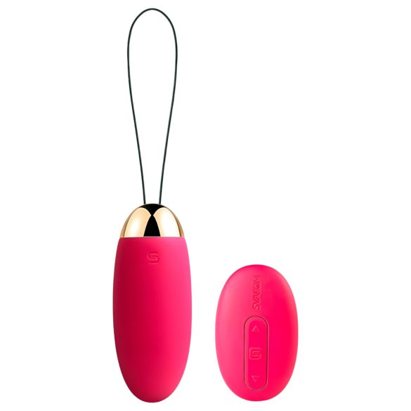 Svakom Elva - genopladelig, fjernbetjent vibratoræg (rød)
