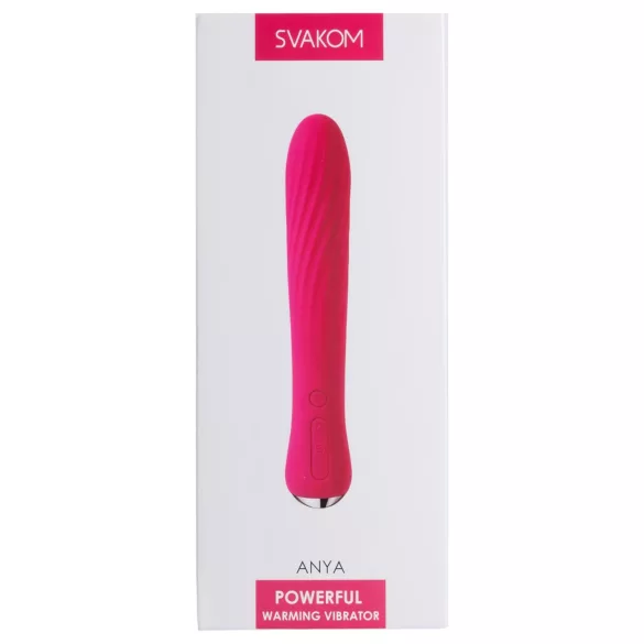 Svakom Anya - vibratorstav med varme - genopladelig - rød