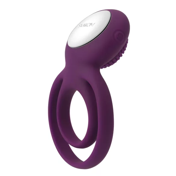 Svakom Tammy - vibratorisk penisring med kugler - genopladelig - lilla