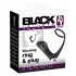 Black Velvets - analvibrator med penisring - sort
