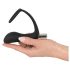 Black Velvet - anal vibrator med penisring (sort)