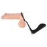 Black Velvet - anal vibrator med penisring (sort)