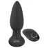Black Velvets - analvibrator med roterende perler - sort