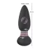 Black Velvets - analvibrator med roterende perler - sort