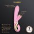 G-Vibe GRabbit - Genopladelig G-punktsvibrator m. 3 motorer (pink)